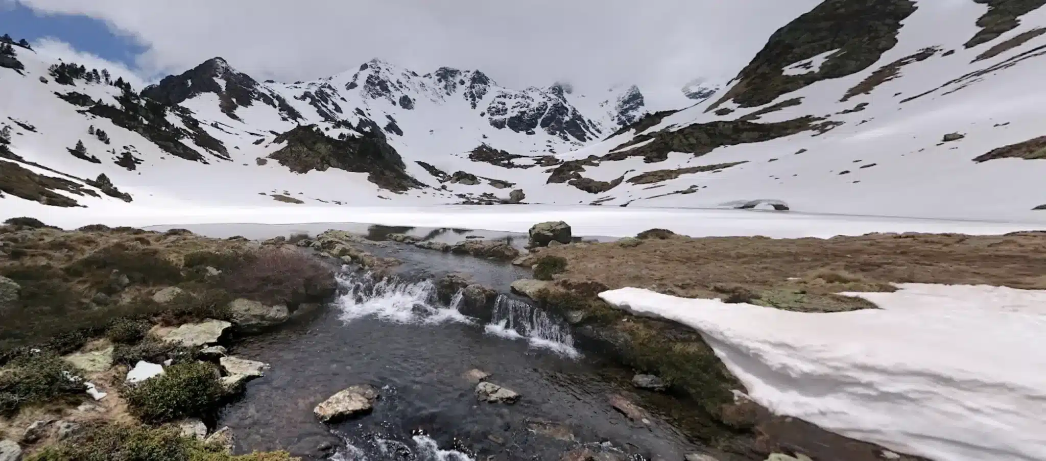 llacs tristaina, andorra a l'hivern